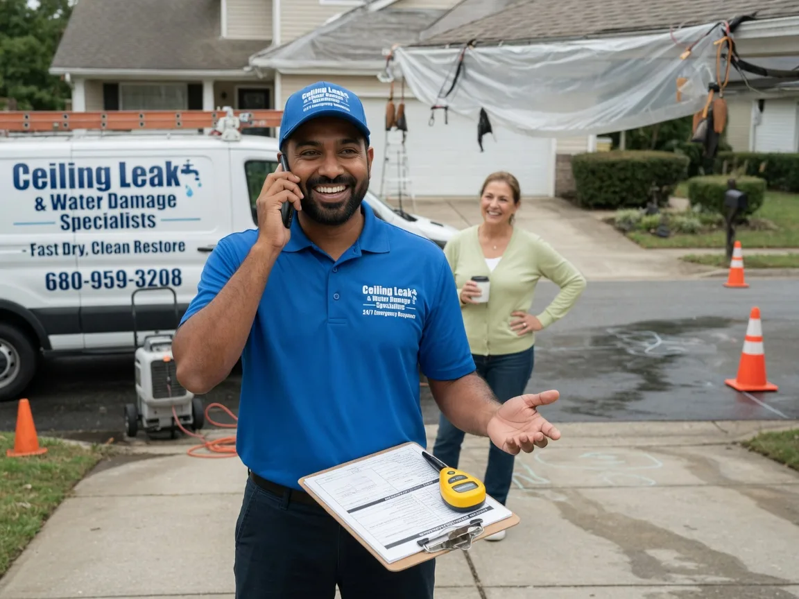 Ceiling Leak Cleanup Terlton, OK FAQs